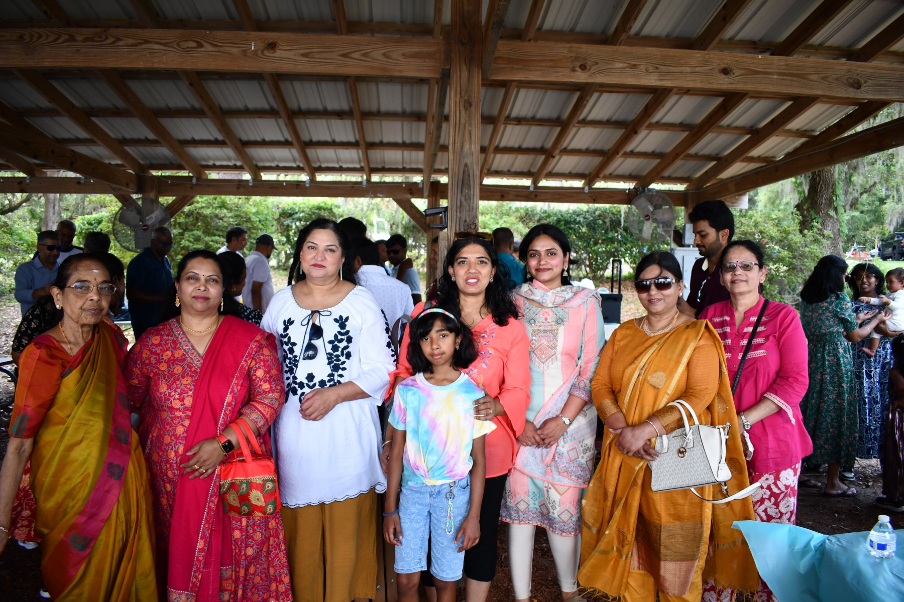 Members of the Mandram gathered together at a community celebration